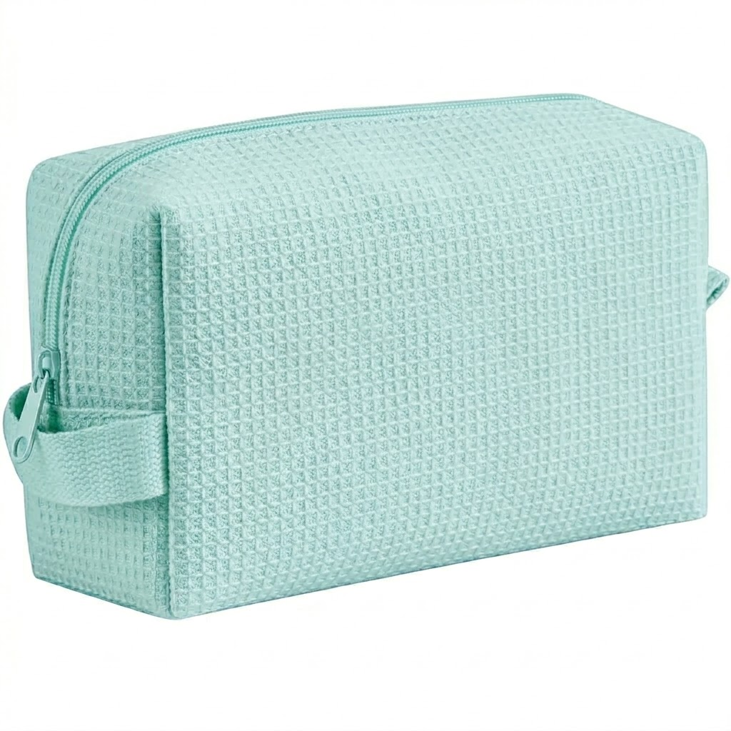 Waffle Weave Makeup Bag