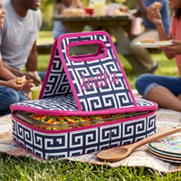 Rectangle GREEK KEY Casserole Carrier