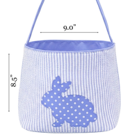 Personalized SEERSUCKER Easter Bunny Basket