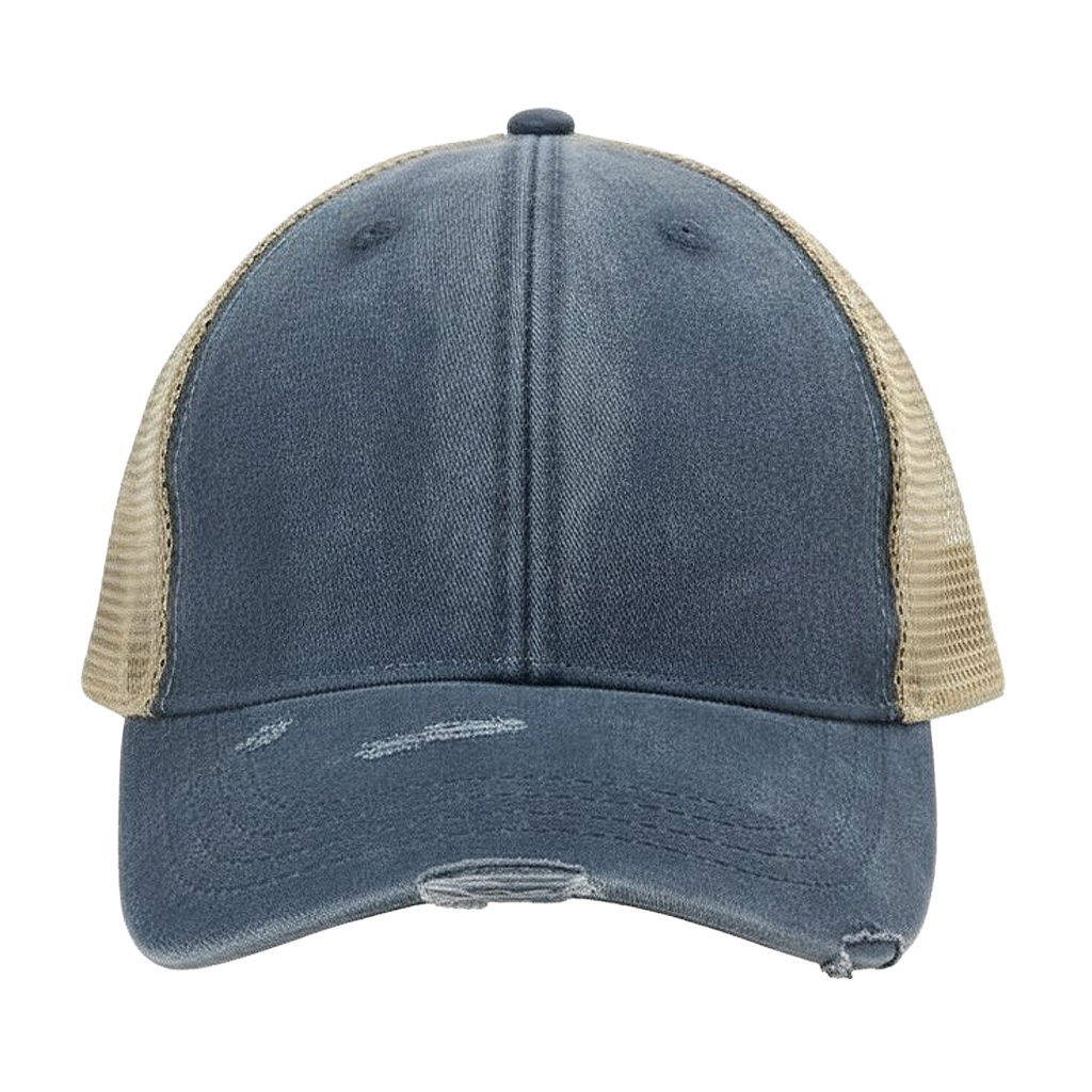 Distressed Frayed Trucker Hat