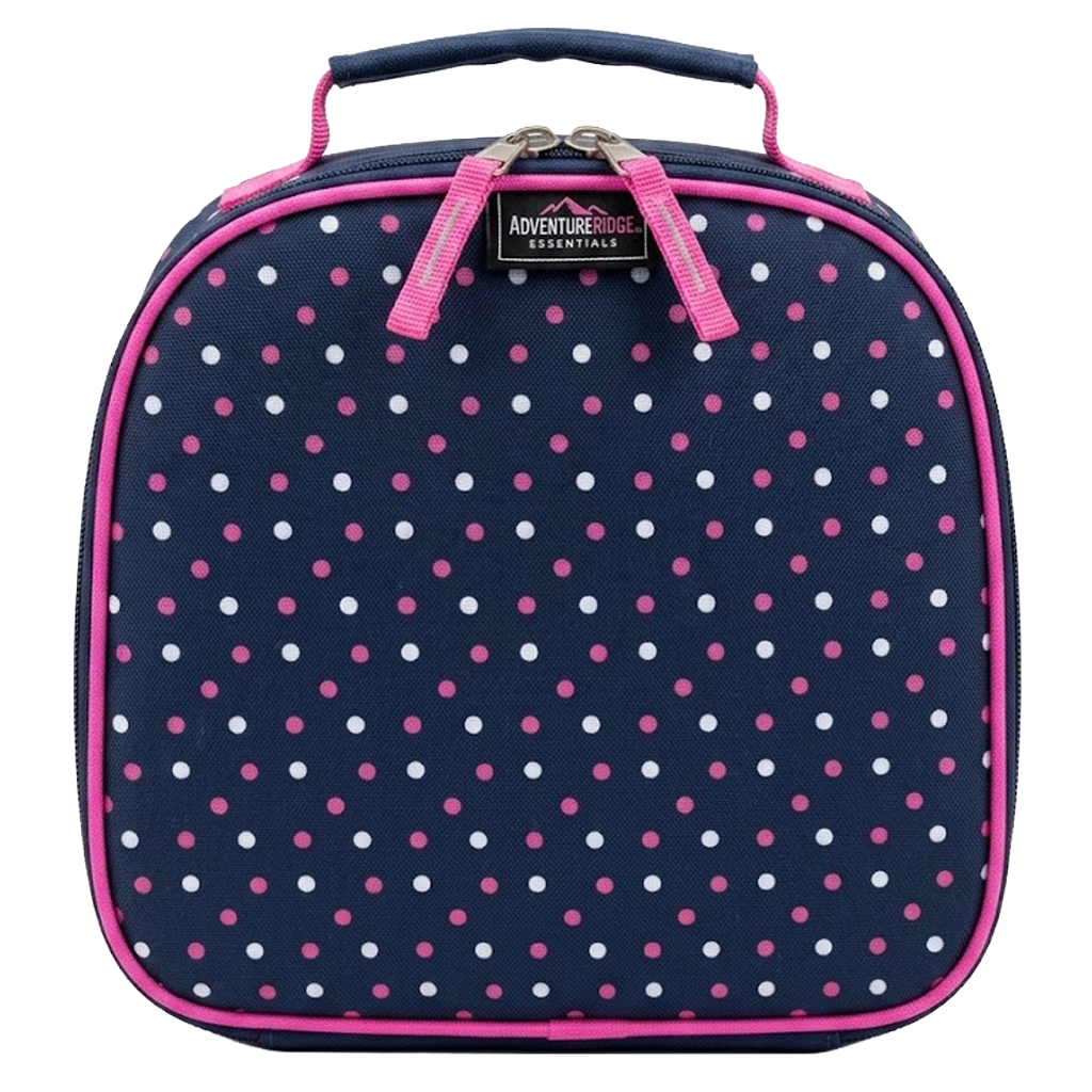 Navy & Pink POLKA DOT Lunch Box