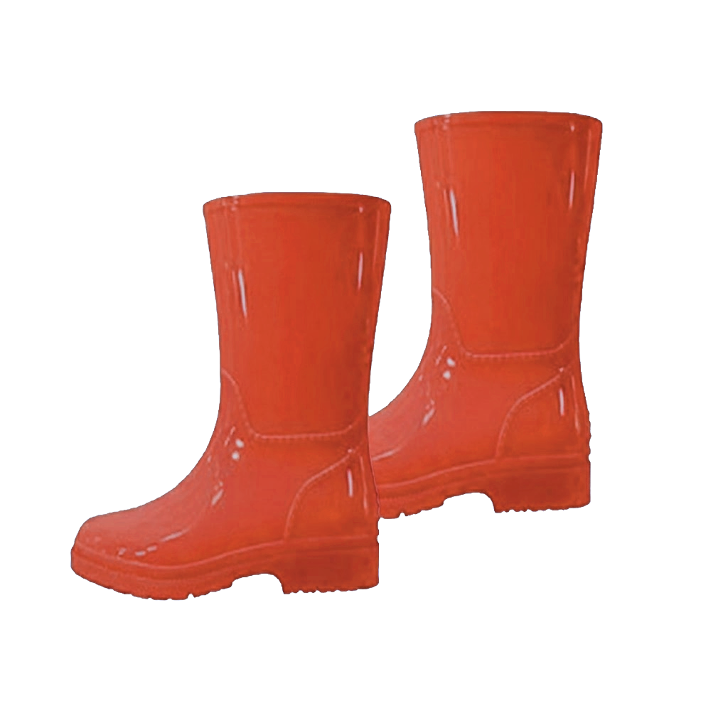 Children's Rubber Rain Boots w/Ribbon