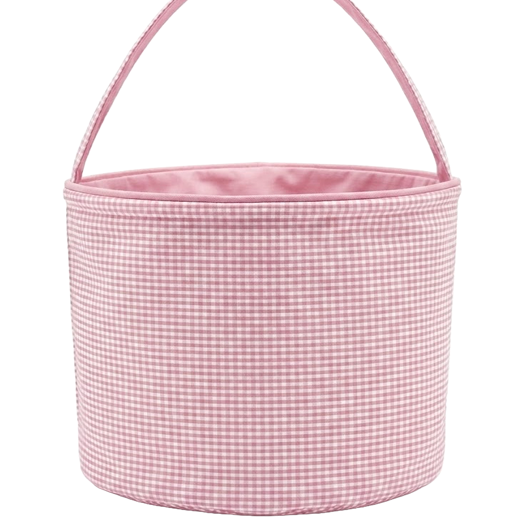 GINGHAM Easter Basket Bucket