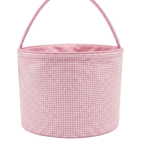 GINGHAM Easter Basket Bucket