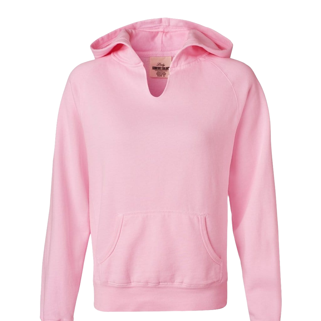Comfort Colors V-Neck Hoodie Sweatshirt
