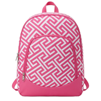 PINK Greek Key Kids Backpack