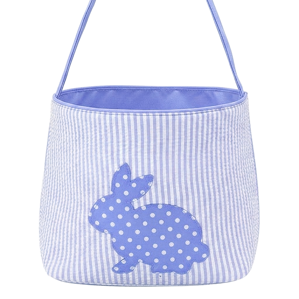 Personalized SEERSUCKER Easter Bunny Basket