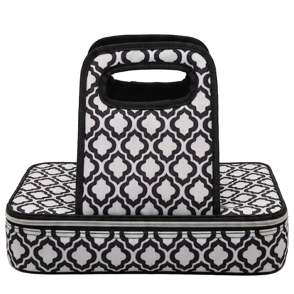 Large Quatrefoil Retangle Casserole Carrier