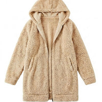 Hooded Sherpa Like Jacket