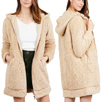 Hooded Sherpa Like Jacket