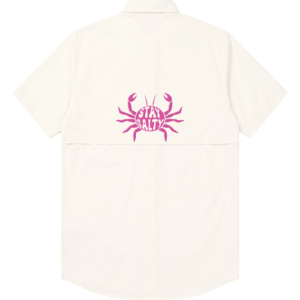 COASTAL VIBE Fishing Shirt - IVORY