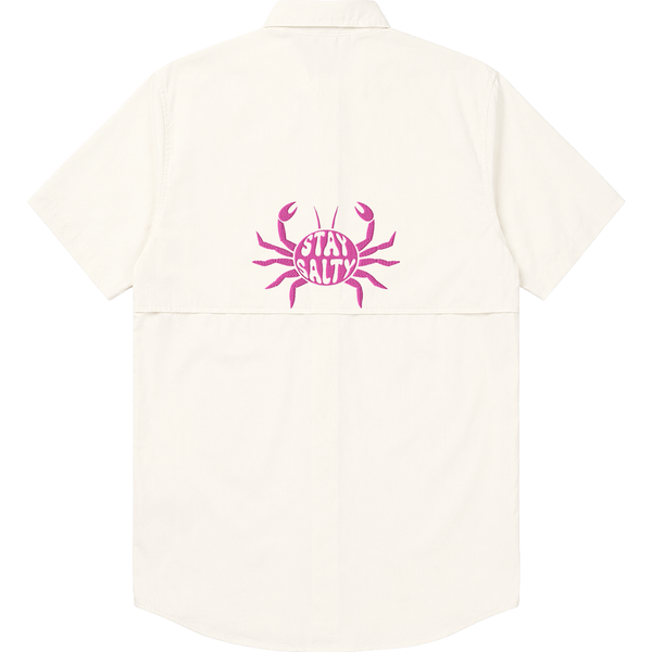 COASTAL VIBE Fishing Shirt - IVORY