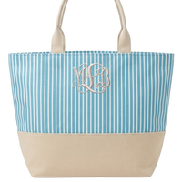 Nantucket STRIPE Canvas Tote Bag