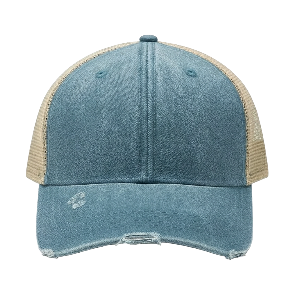 Distressed Frayed Trucker Hat