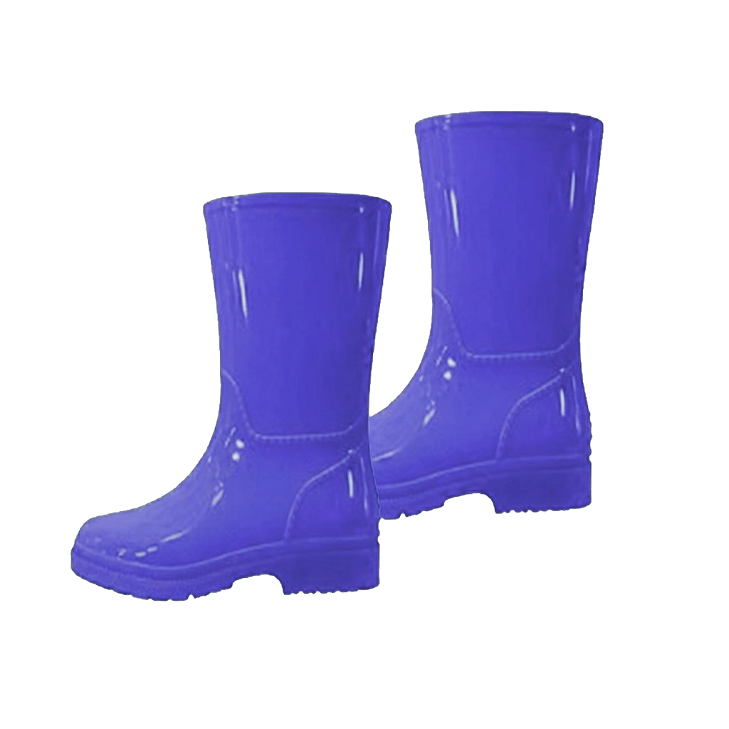 Children's Rubber Rain Boots w/Ribbon