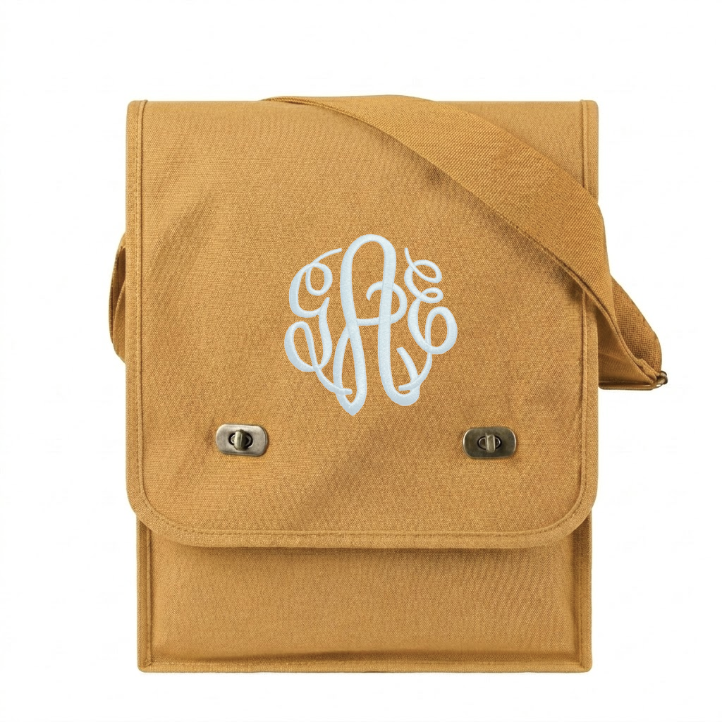 Canvas Crossbody Messenger Tote Bag