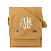 Canvas Crossbody Messenger Tote Bag