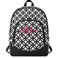 BLACK Interlocking Circle Kids Backpack