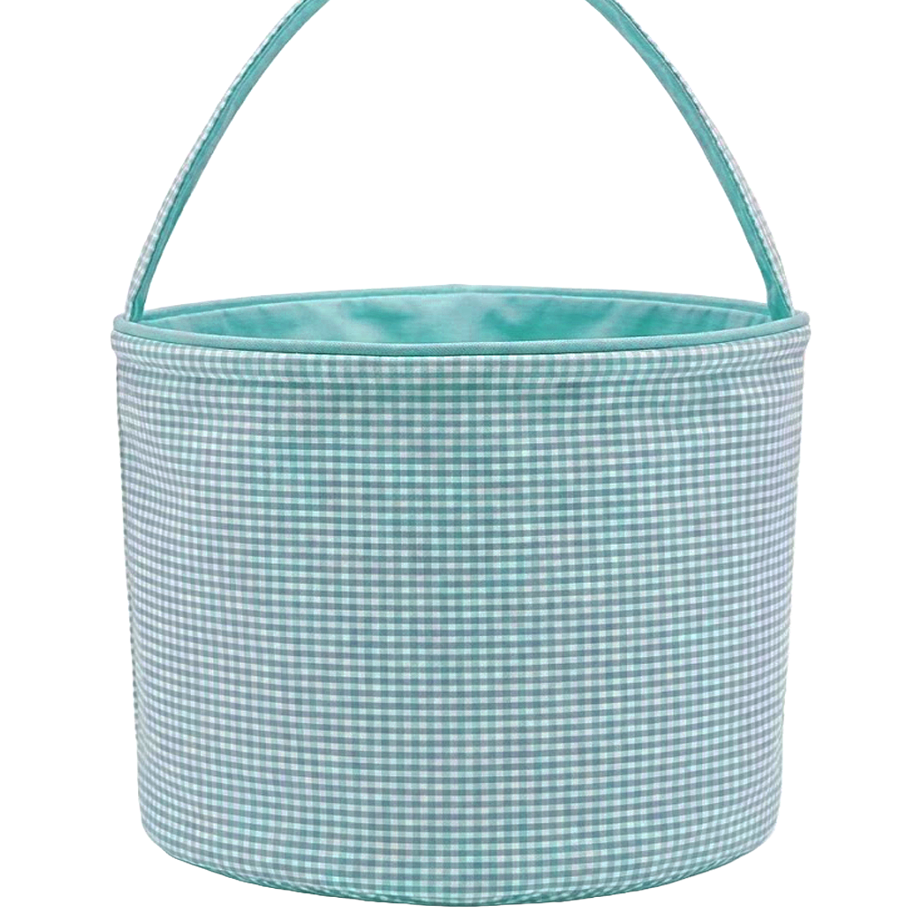 GINGHAM Easter Basket Bucket