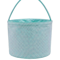 GINGHAM Easter Basket Bucket