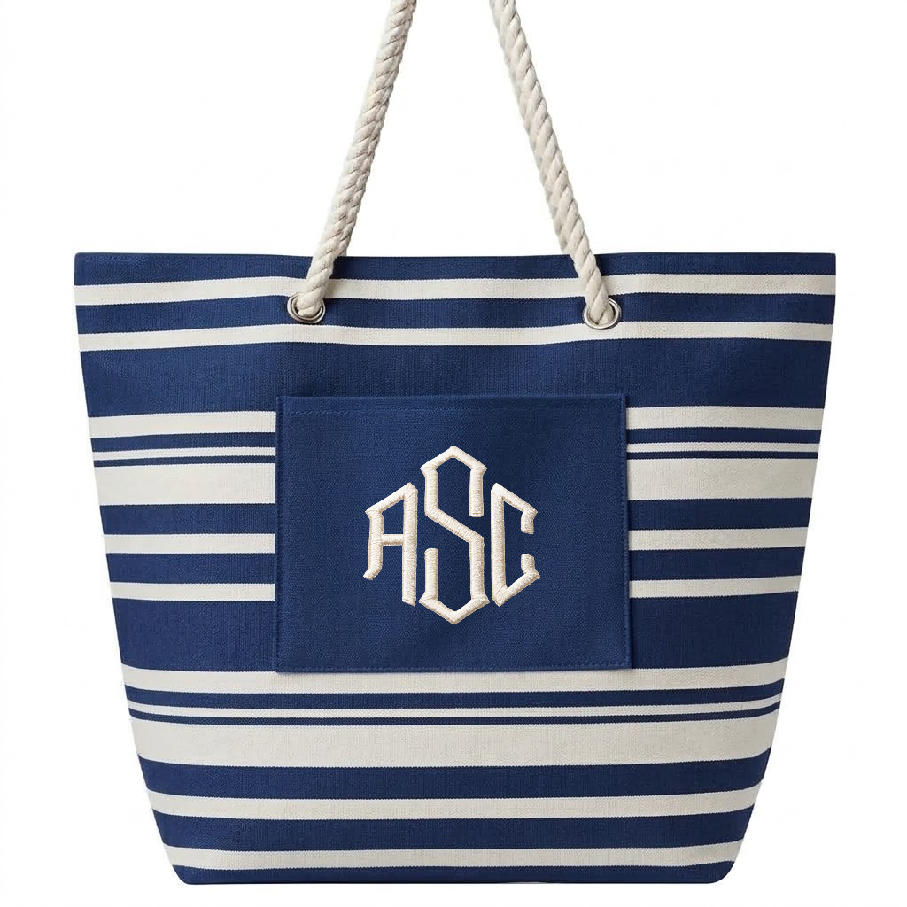 Seabrook Stripe Rope Tote Bag