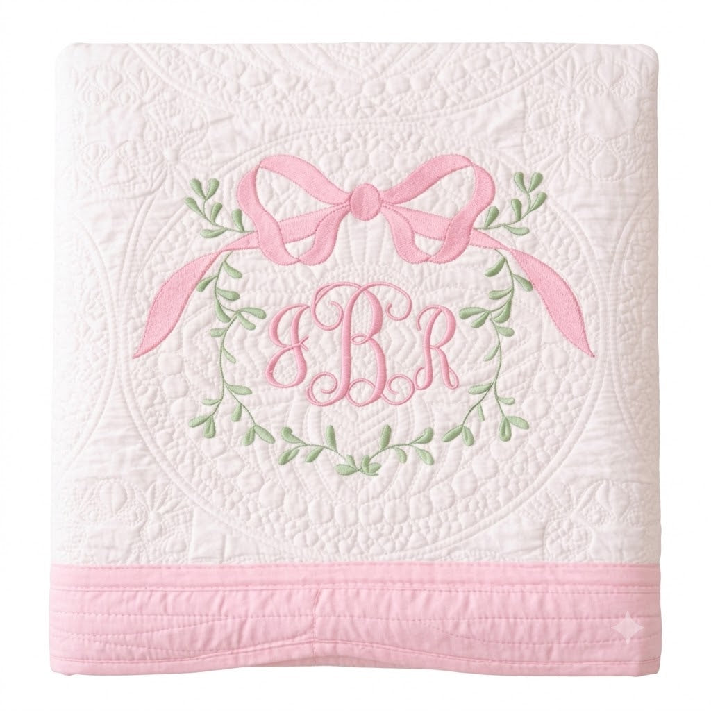 Quilted Heirloom Baby Blanket