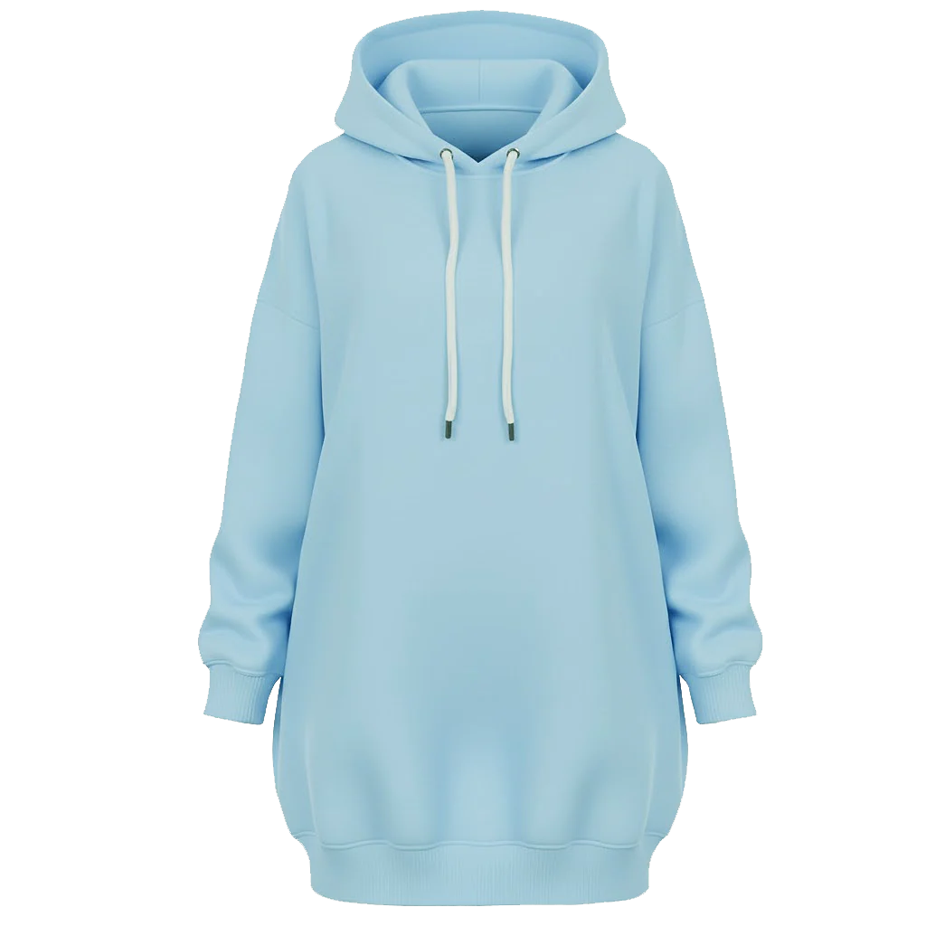 Long Hooded Sweatshirt