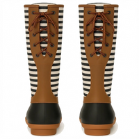 Stripe Duck Boots