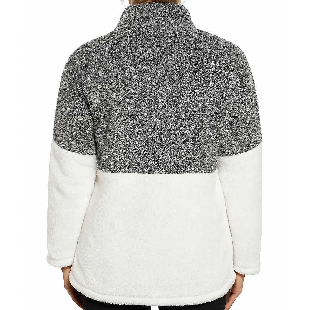 Two Tone Sherpa Pullover