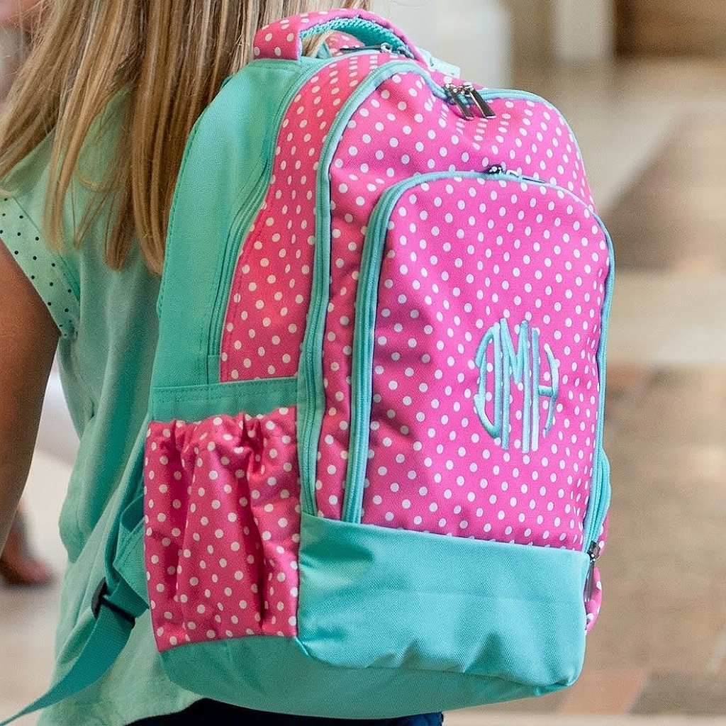 PINK Polka Dot Kids Backpack