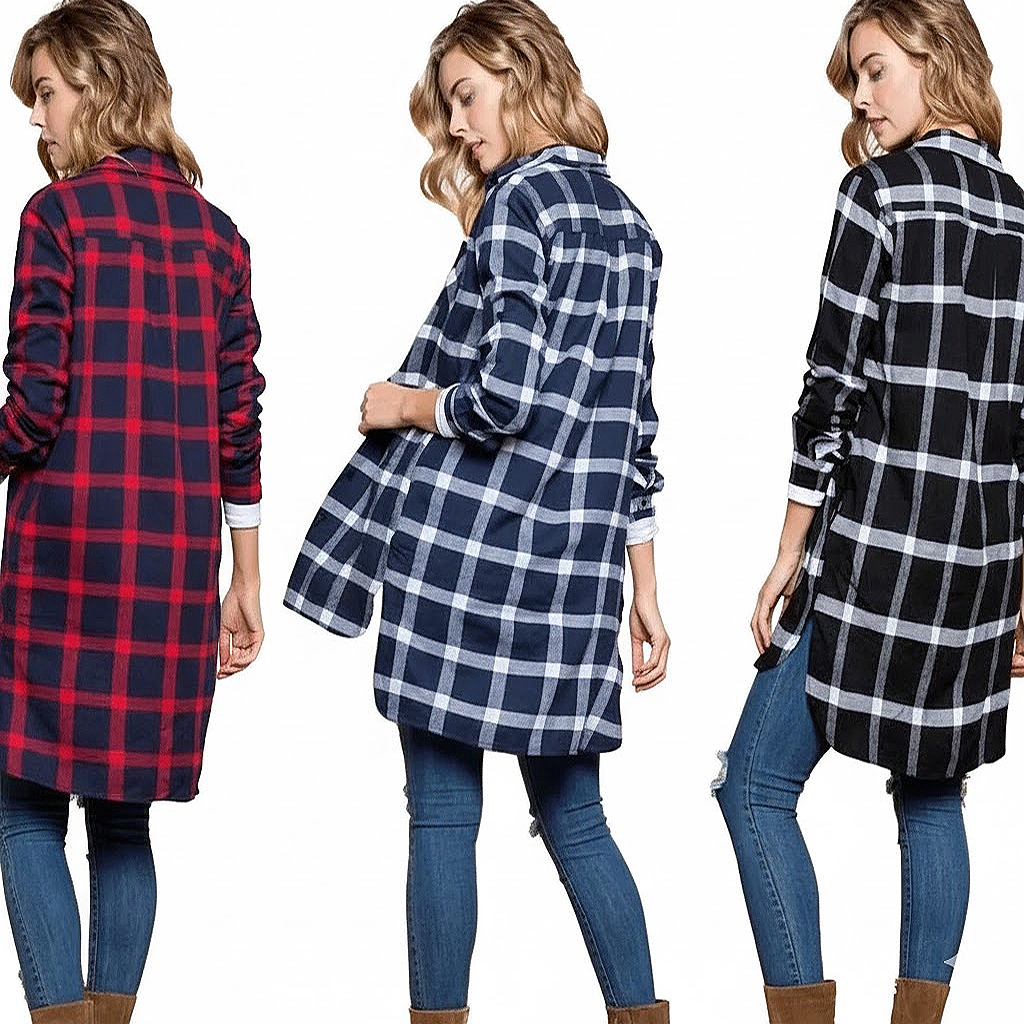 Overlay Plaid Shirt