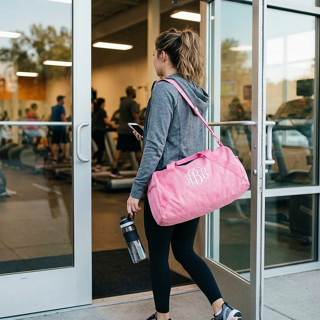 Sports & Gym Barrel Duffel Tote Bag