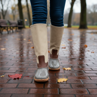 Chic Lace Up Duck Boots