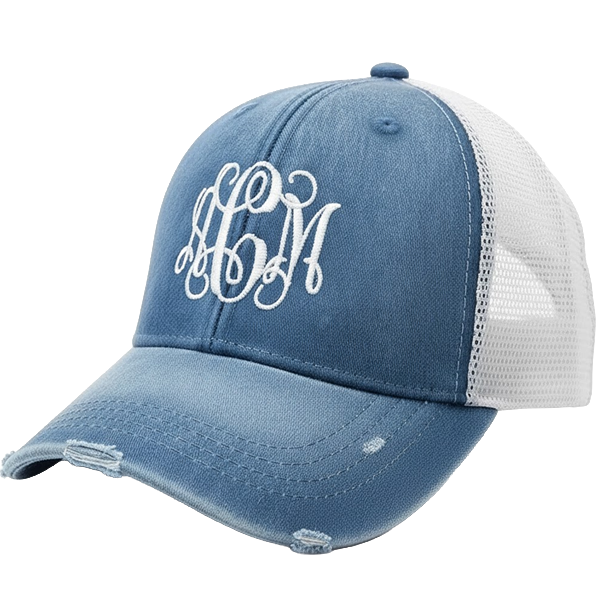 Distressed Frayed Trucker Hat