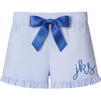 Boxercraft Seersucker Ruffled Shorts