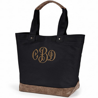 Canvas Boater Tote Bag