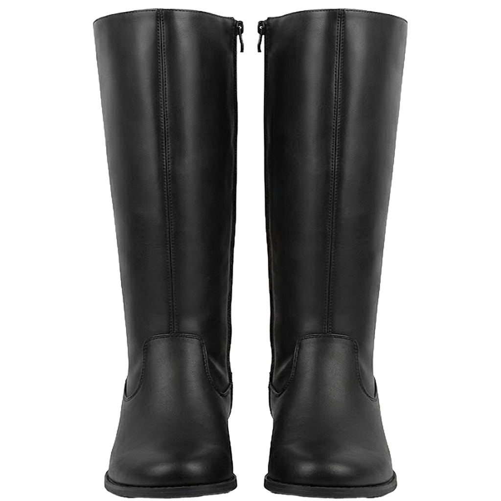 Knee High Riding Boots - BLACK