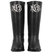 Knee High Riding Boots - BLACK