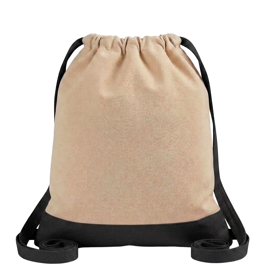 Two-Tone CINCH Canvas Backpack Tote
