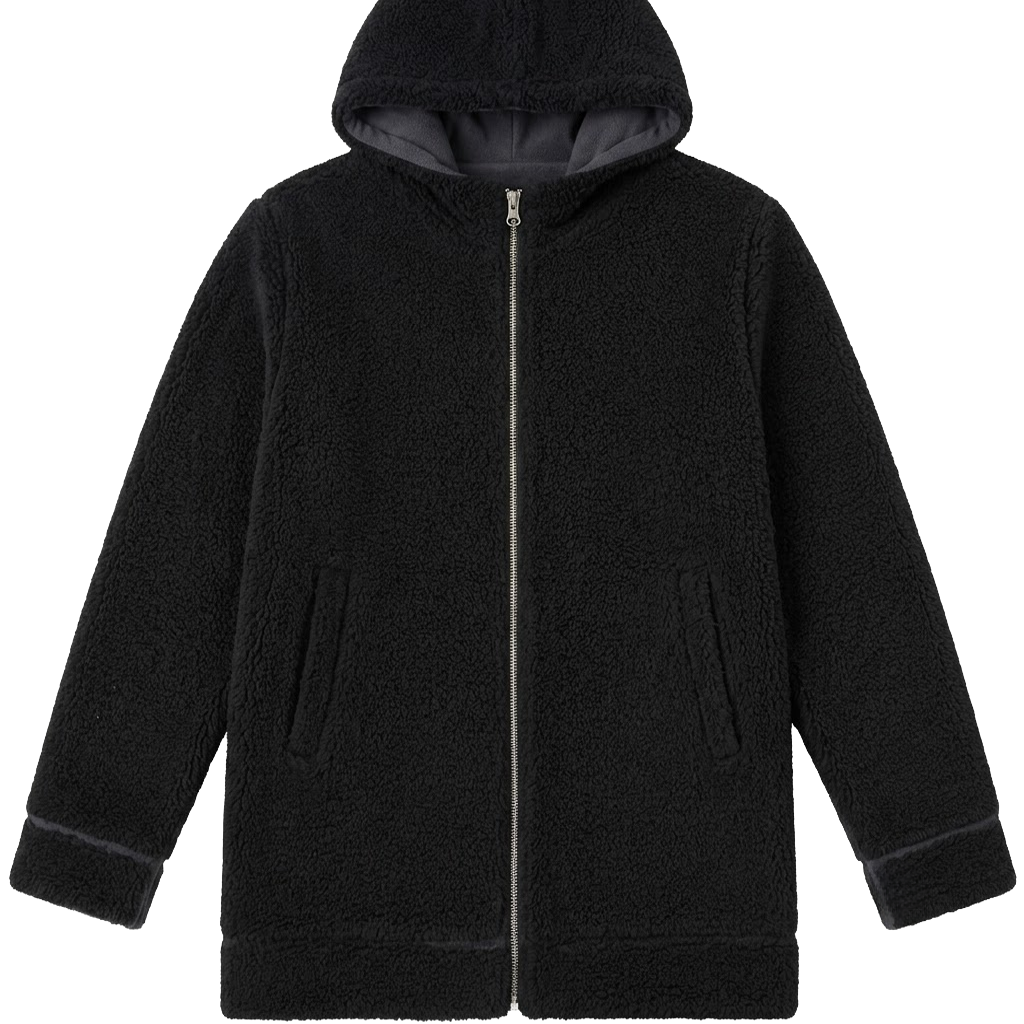 Hooded Sherpa Like Jacket