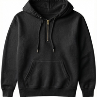 Quarter Zip Hoodie Sweatshirt