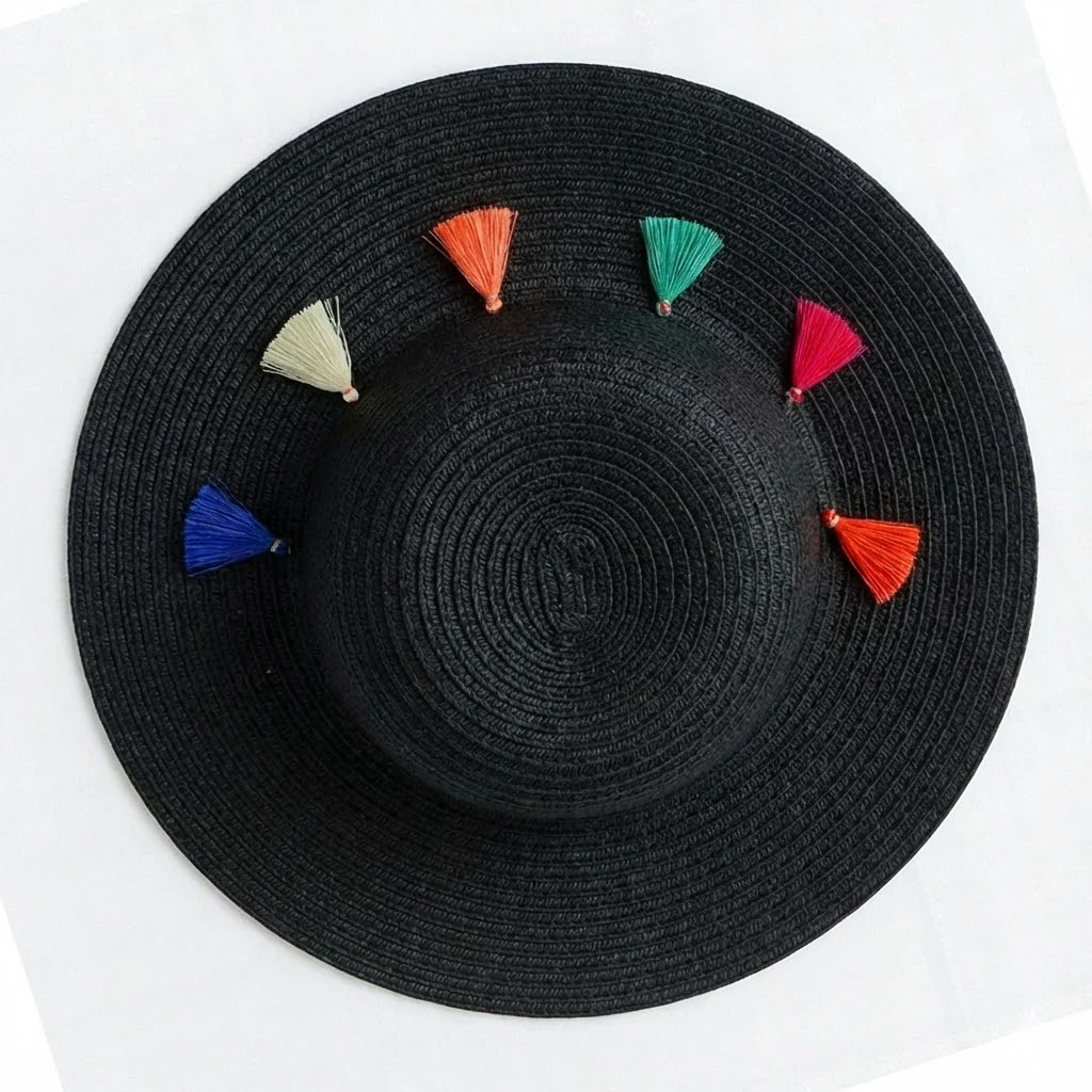Tasseled Floppy Hat