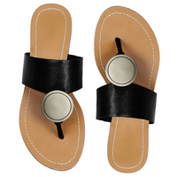 Black Flat Sandals