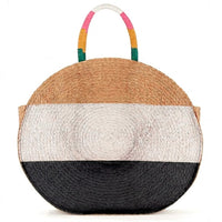 Stripe Circle Tote Bag