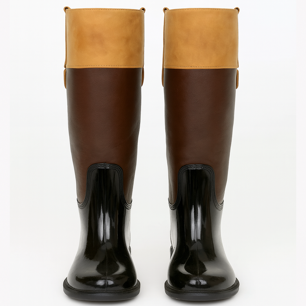 Two Tone Riding Boots