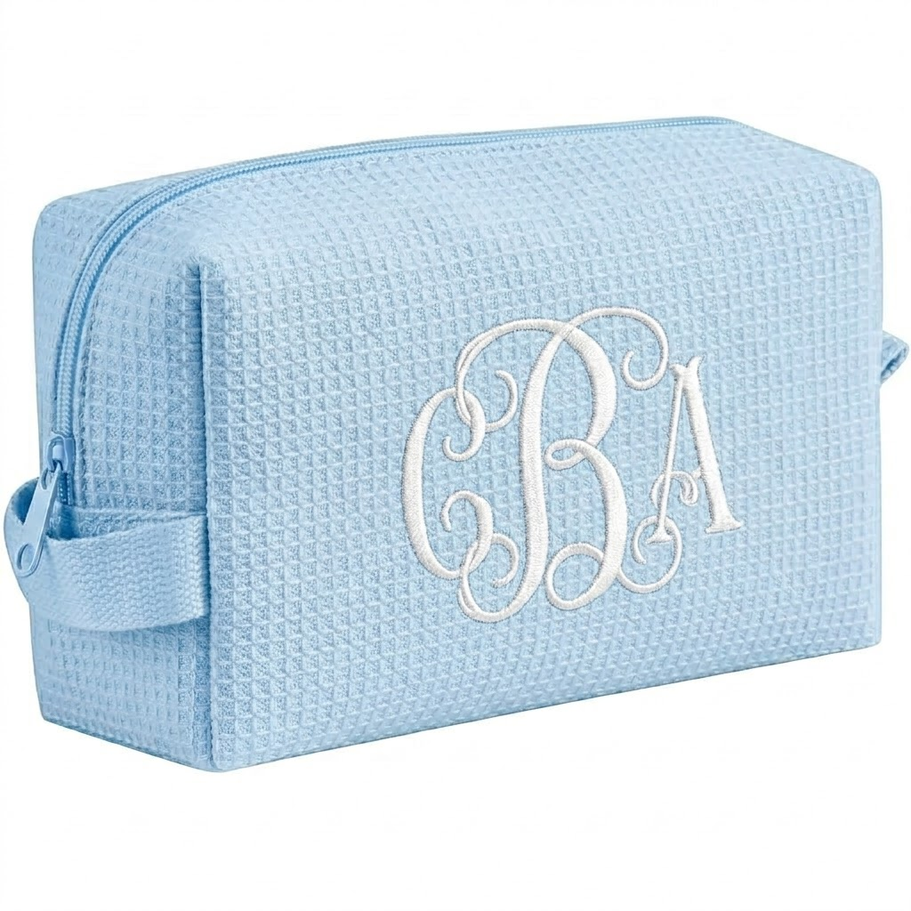Waffle Weave Makeup Bag