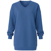 Long V-Neck Sweatshirt