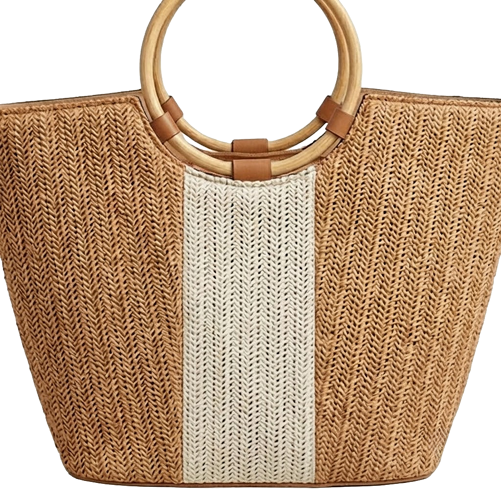 test Straw Canvas Handbag (Copy)