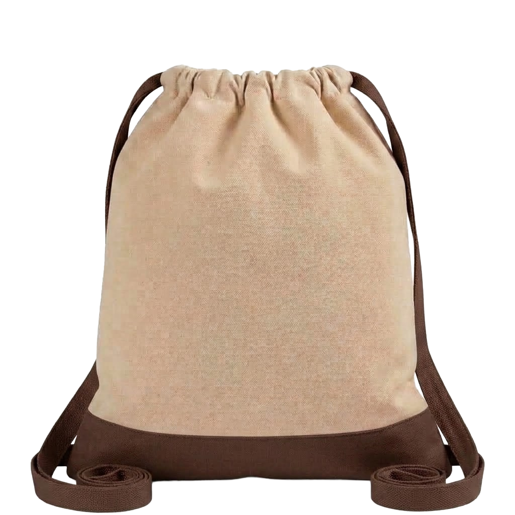 Two-Tone CINCH Canvas Backpack Tote