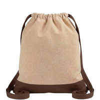 Two-Tone CINCH Canvas Backpack Tote